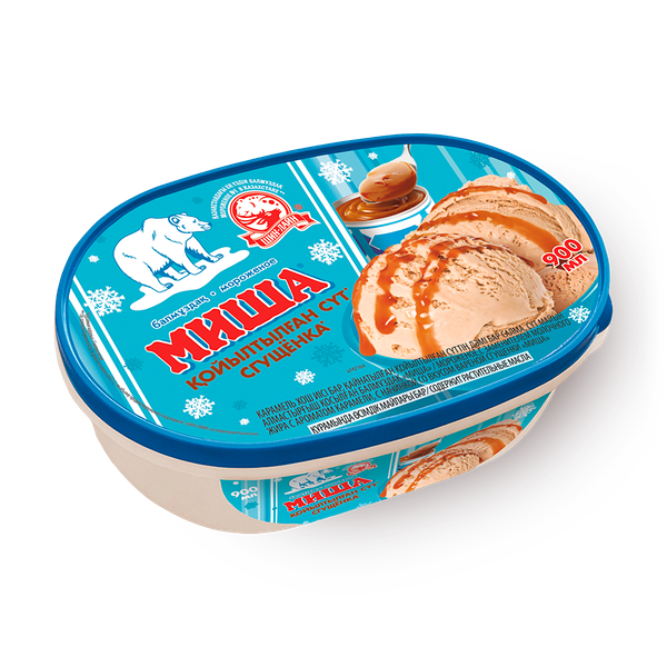 Мороженое «Миша» со вкусом варёной сгущёнки и ароматом карамели