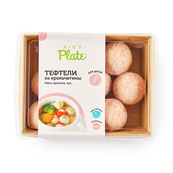Тефтели из кролика с рисом Kid’s Plate замороженные