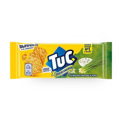 Крекеры Tuc солёные со вкусом сметаны и лука