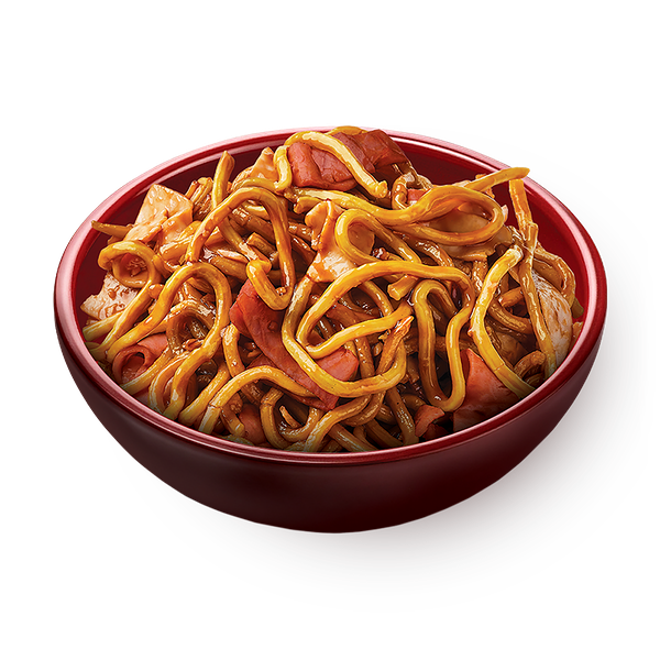 Madam Perez Young Teriyaki noodles with meat strips