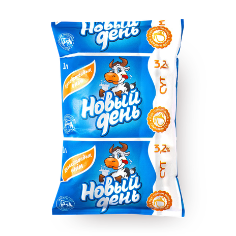 Молоко 3,2% «Новый день»