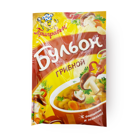 Бульон «Приправыч» грибной с овощами и зеленью