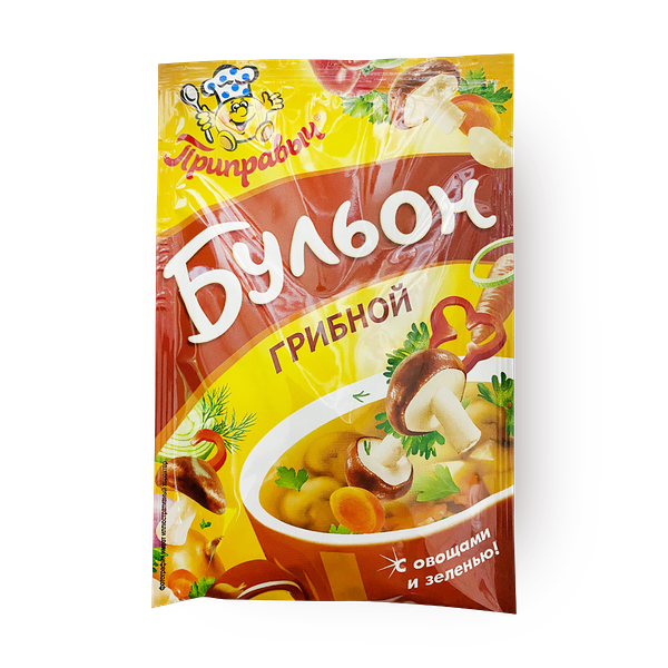 Бульон «Приправыч» грибной с овощами и зеленью
