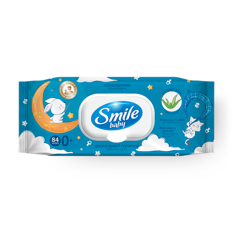 Влажные салфетки детские Smile Baby с первых дней жизни