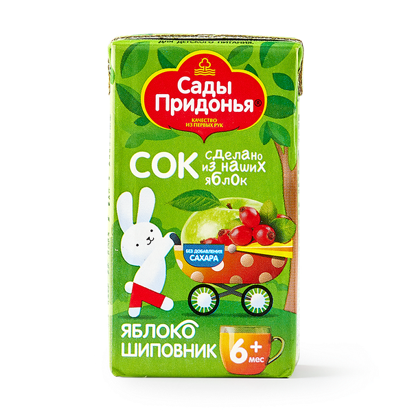 Сок «Сады Придонья» яблоко-шиповник с 6 месяцев