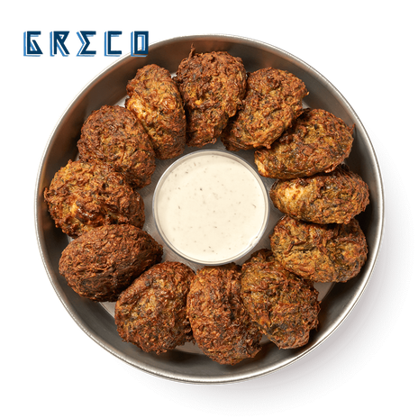 Greco frozen leek fritters
