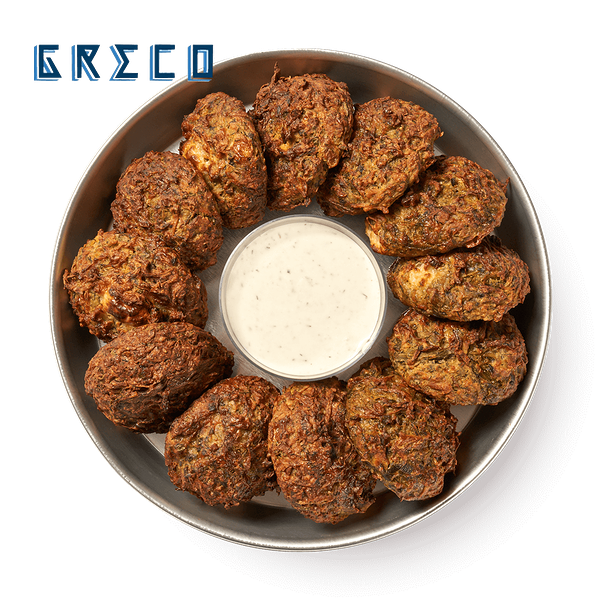 Greco frozen leek fritters