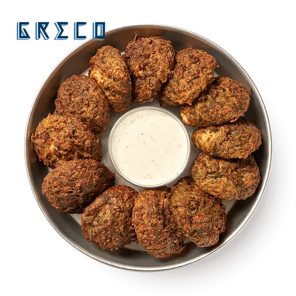Greco frozen leek fritters