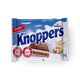 Knoppers waffle topped with milk cream and nougat