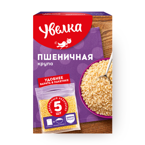 Крупа пшеничная «Увелка» в варочных пакетах