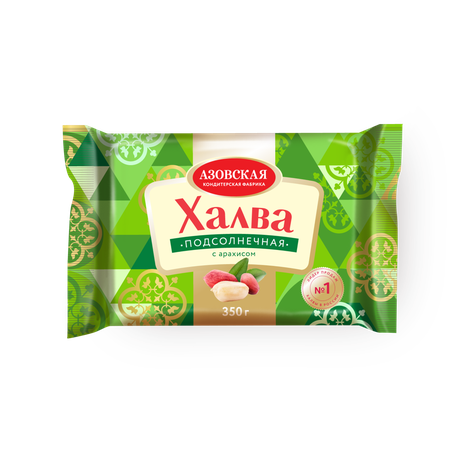 Халва подсолнечная «Азовская КФ» с арахисом