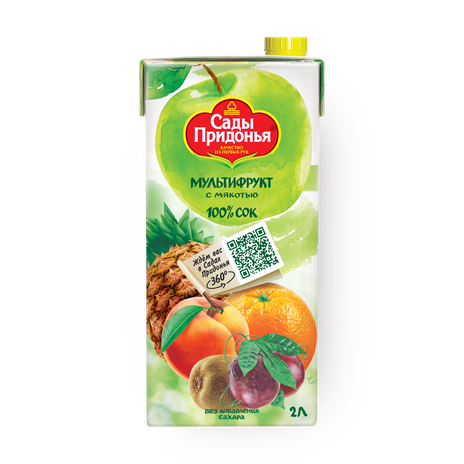 Сок Мультифруктовый «Сады Придонья» с мякотью