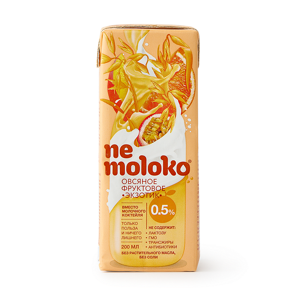 Напиток овсяный Nemoloko Экзотик фруктовый 0,5%