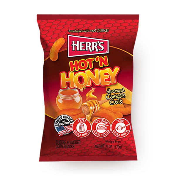 Herr's Spicy Honey Cheddar Corn Snack