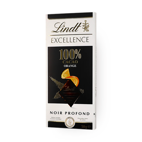 לינדט אקסלנס שוקולד מריר מעולה עם שבבים בטעם תפוז