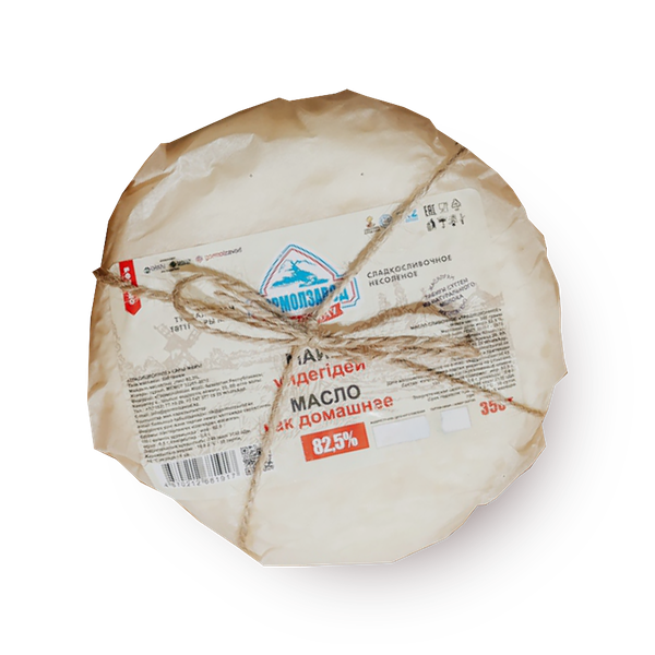 Масло сладкосливочное 82,5% «Кокшетауское» несолёное традиционное