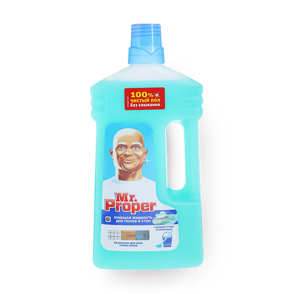 Моющая жидкость для полов и стен Mr Proper Горный ручей и прохлада