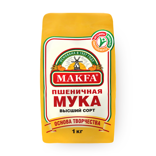 Мука Makfa высший сорт