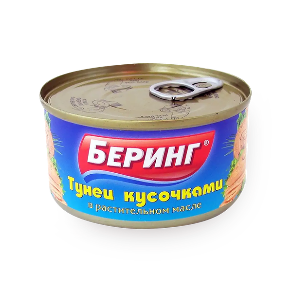 Тунец кусочками Беринг в масле