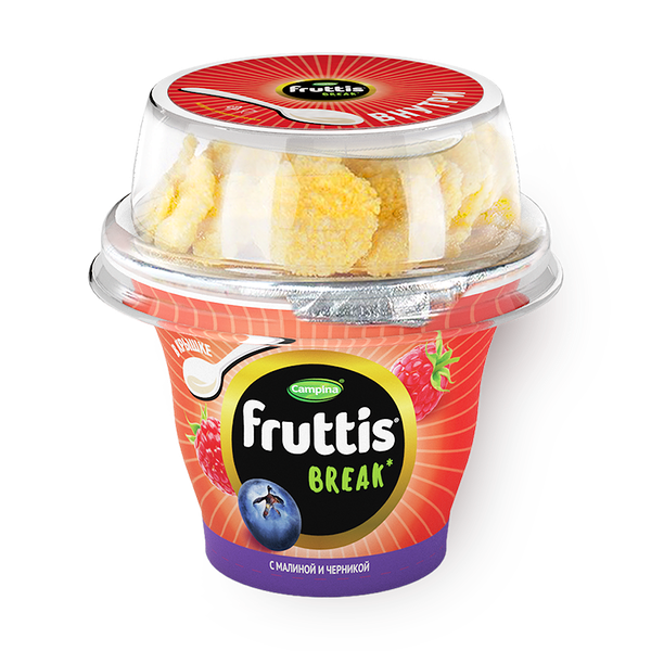 Йогурт Fruttis с соком малины и черники 2,5%