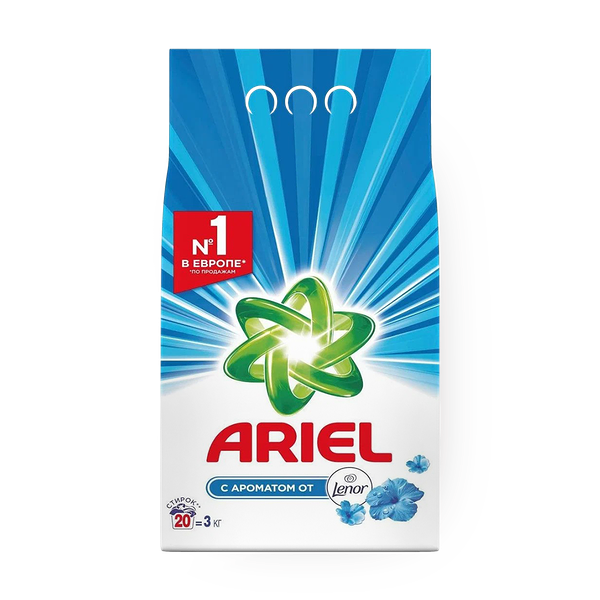 Порошок Ariel Touch og Lenor Fresh