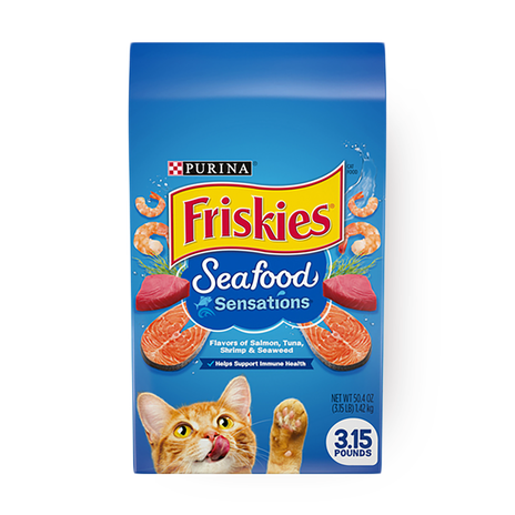 Friskies Dry Cat Food Sea Delicacies