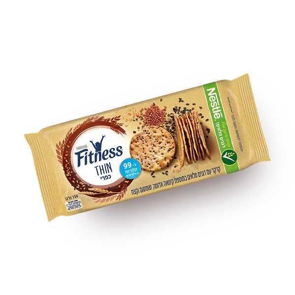 Fitness Thin rustic cracker with red quinoa, sesame and fennel