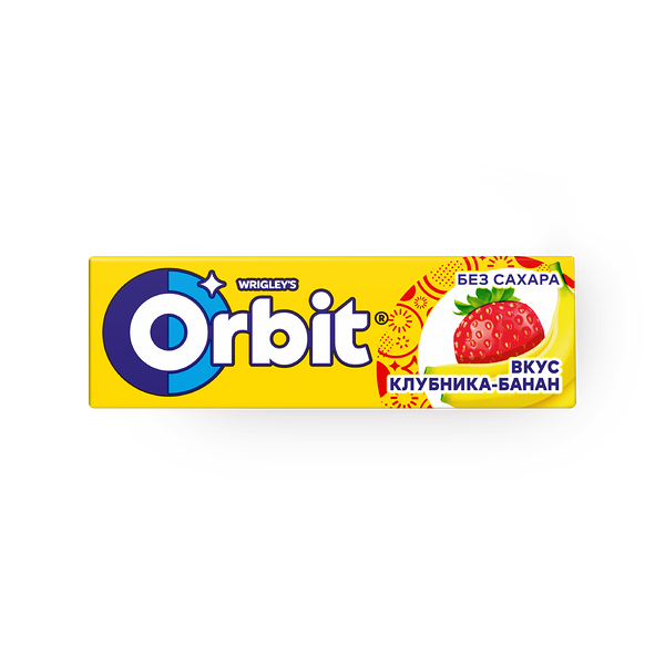 Жевательная резинка Orbit клубника-банан