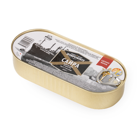 Сайра копчёная «Доброфлот» в масле