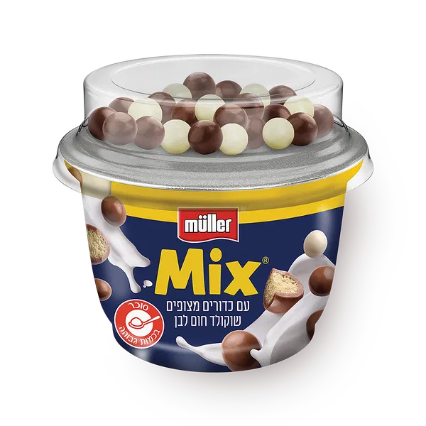 Muller Mix Yogurt with white and milk chocolate balls 3.9%
