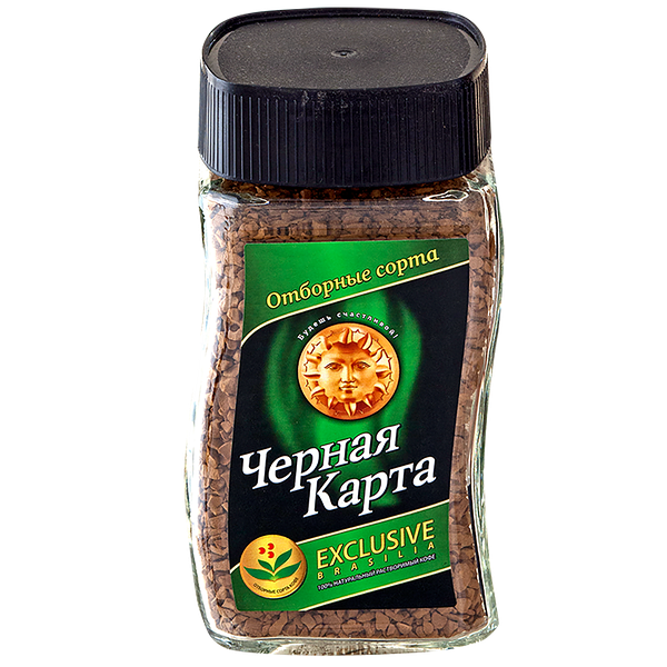 Кофе растворимый «Чёрная карта» Exclusive Brasilia