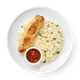 Люля куриный с рисом и соусом «Сегодня»