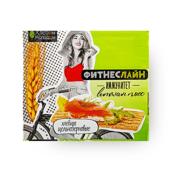 Хлебцы цельнозерновые Иммунитет «Хлебцы Молодцы» Фитнеслайн