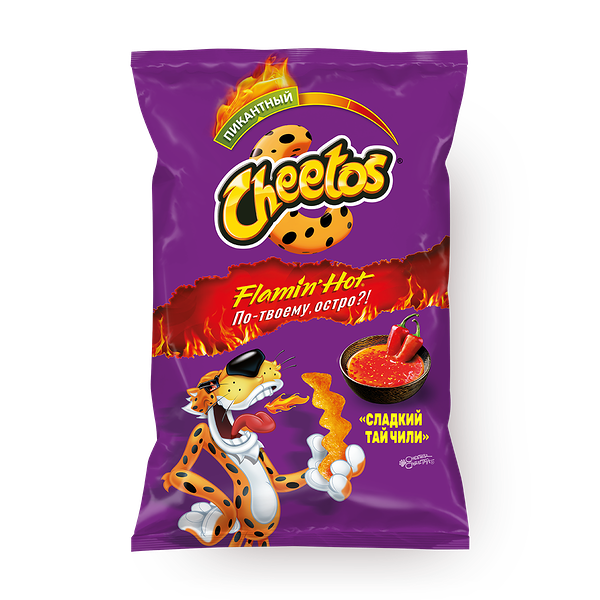 Чипсы кукурузные Cheetos сладкий Тай чили