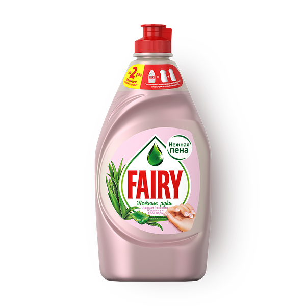 Средство для мытья посуды Fairy Нежные руки розовый жасмин и алоэ вера