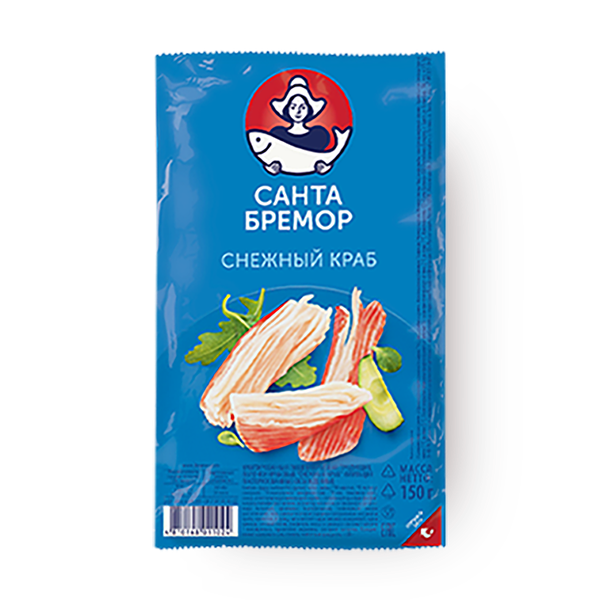 Палочки крабовые «Санта Бремор» снежный краб охлаждённая