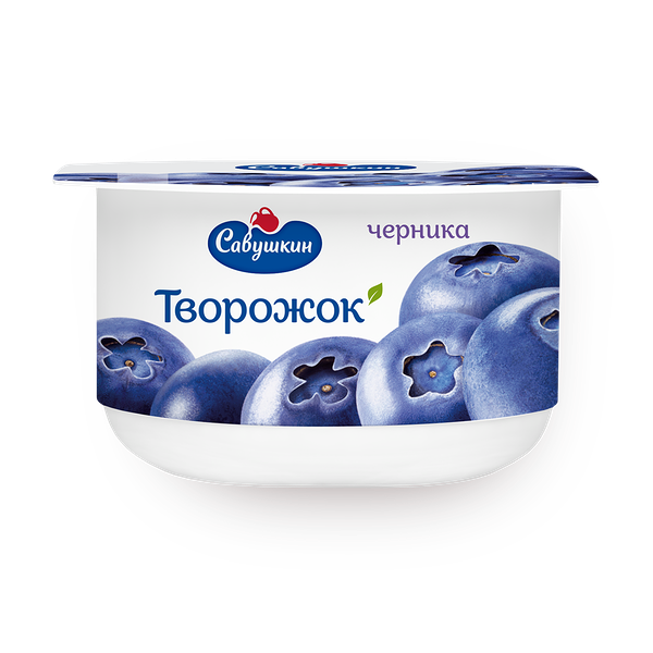 Творожок «Савушкин» 3,5% черника