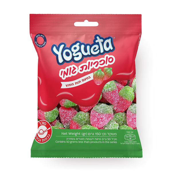 Yogueta SUGARED GUMMY STRAWBERRY FLAVORED