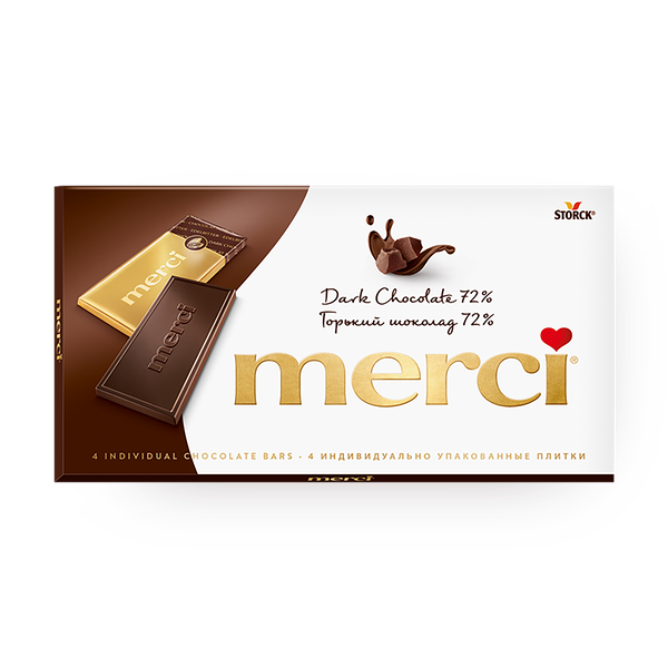 Шоколад горький Merci 72% какао