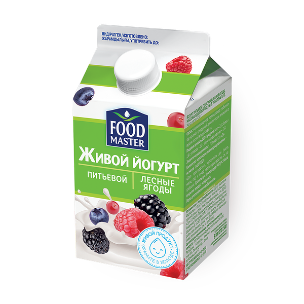 Питьевой йогурт «Фудмастер», лесные ягоды 2%