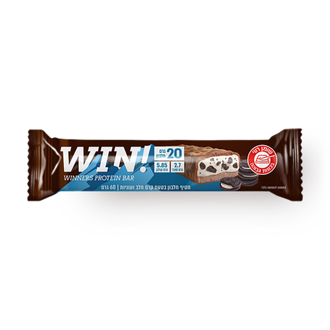 WIN! Protein bar with milk cream and cookies flavor