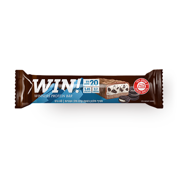 WIN! Protein bar with milk cream and cookies flavor