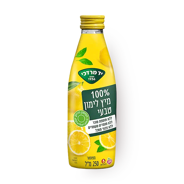 מיץ יד מרדכי 100% לימון