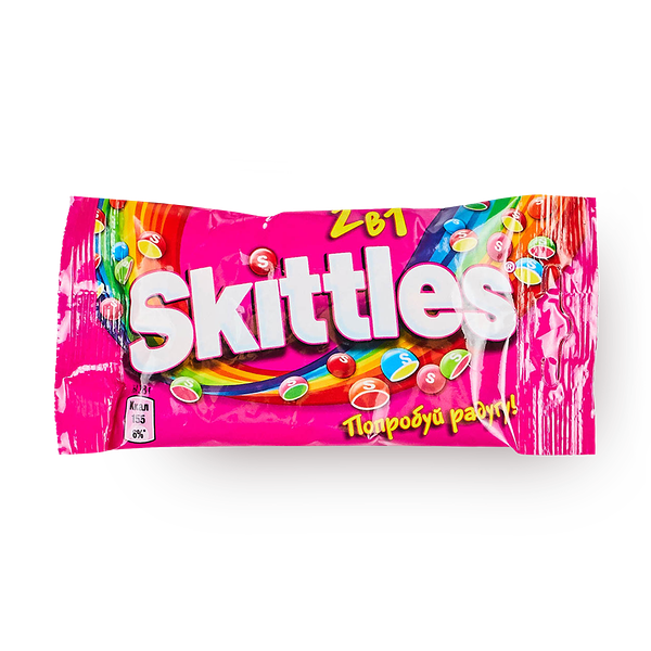 Драже Skittles 2 в 1 в сахарной глазури