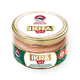 Ikara from troton fish eggs and herring with smoked trout and salmon for spreading