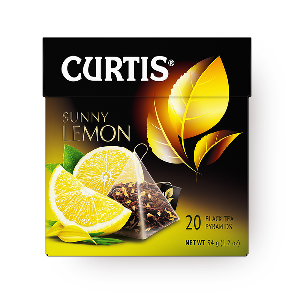 Чай чёрный Sunny Lemon Curtis в пирамидках