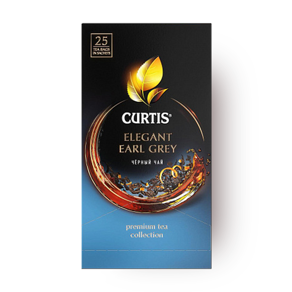 Чай чёрный Elegant Earl Grey Curtis в пакетиках