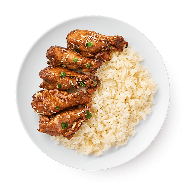 Куриные крылья с рисом «Сегодня»