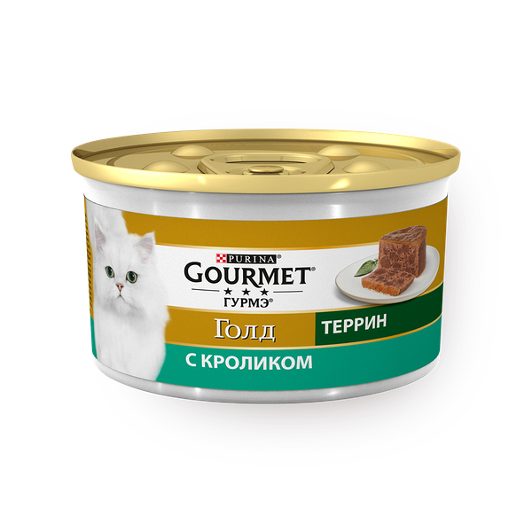 Влажный корм для кошек Gourmet Gold Террин с кроликом