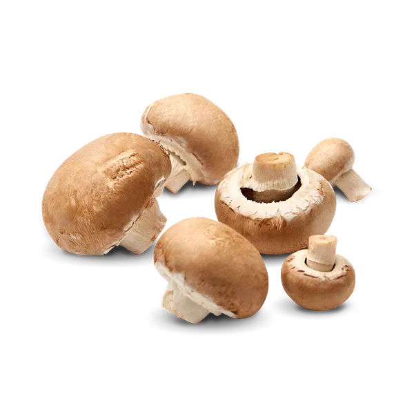 Portobello mushrooms, packed